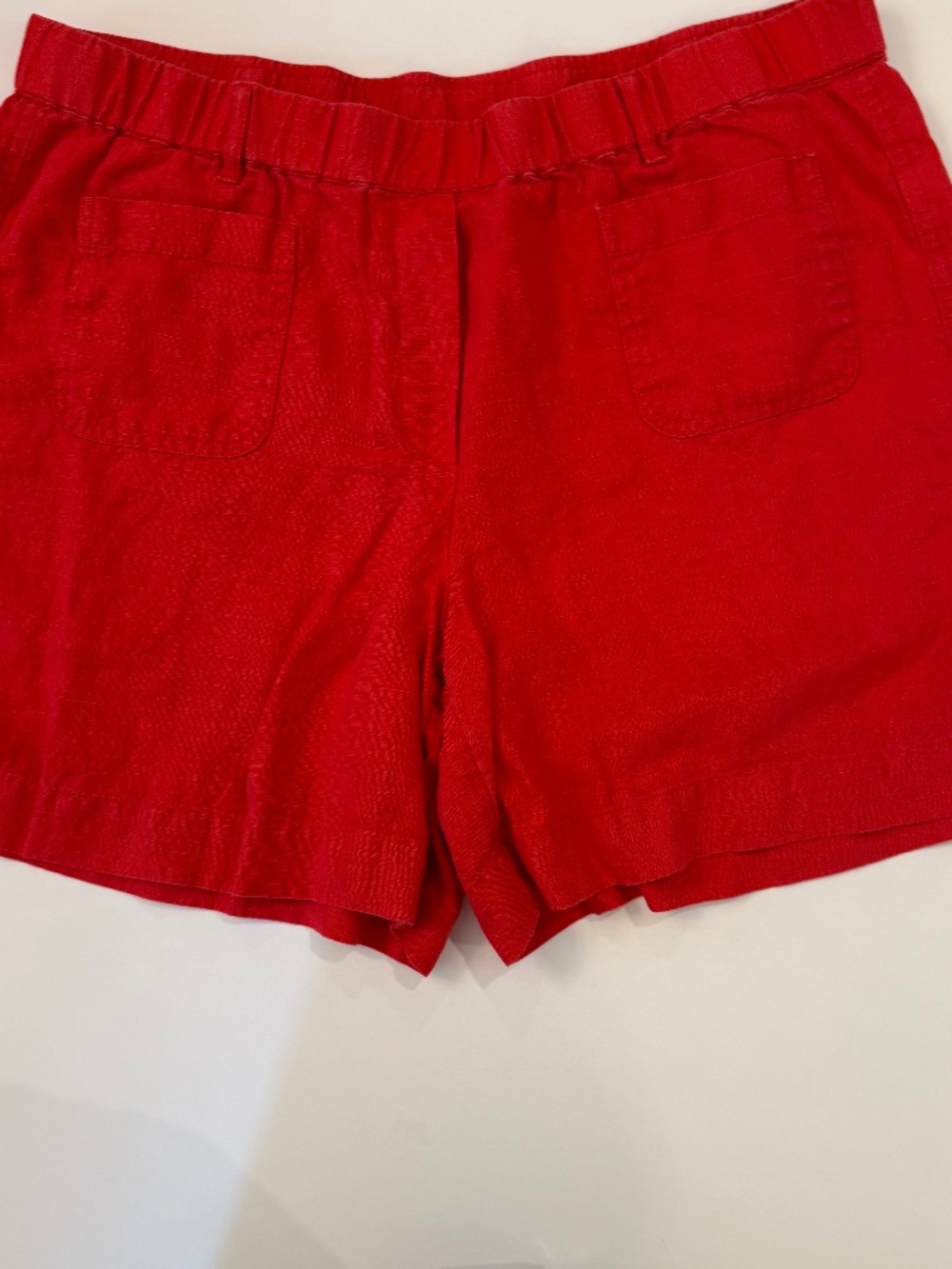 J. Jill linen patch pocket shorts Red, size PL